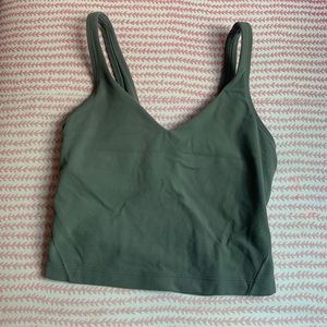 rare lululemon green align tank size 0